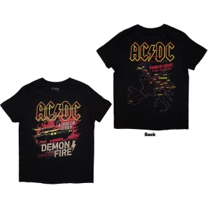 Ac/Dc - Demon Fire Eu Tour 24 Uni Bl T-Shirt i gruppen MERCHANDISE / T-shirt / Metal hos Bengans Skivbutik AB (5581209r)