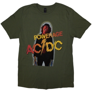 Ac/Dc - Powerage Uni Khaki T-Shirt i gruppen MERCHANDISE / T-shirt / Metal hos Bengans Skivbutik AB (5581220r)