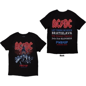 Ac/Dc - Pwr Up Bratislava 24 Uni Bl T-Shirt i gruppen MERCHANDISE / T-shirt / Metal hos Bengans Skivbutik AB (5581221r)