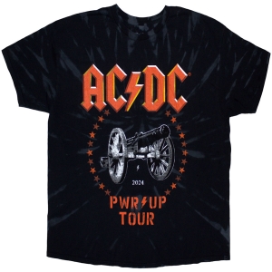 Ac/Dc - Pwr Up Tour 24 Cannon Uni Bl Dip-Dye T-Shirt i gruppen MERCHANDISE / T-shirt / Metal hos Bengans Skivbutik AB (5581222r)