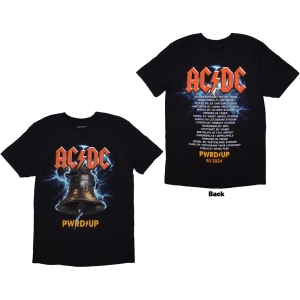 Ac/Dc - Pwrd Up In Rock We Trust Uni Bl T-Shirt i gruppen MERCHANDISE / T-shirt / Metal hos Bengans Skivbutik AB (5581227r)