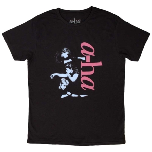 A-Ha - Vertical Logo Uni Bl T-Shirt i gruppen MERCHANDISE / T-shirt / Pop-Rock hos Bengans Skivbutik AB (5581231r)