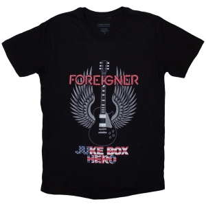 Foreigner - Juke Box Hero Uni Bl T-Shirt i gruppen MERCHANDISE / T-shirt / Pop-Rock hos Bengans Skivbutik AB (5581236r)