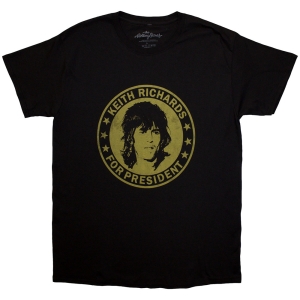 Rolling Stones - Keith For President Uni Bl T-Shirt i gruppen MERCHANDISE / T-shirt / Pop-Rock hos Bengans Skivbutik AB (5581253r)