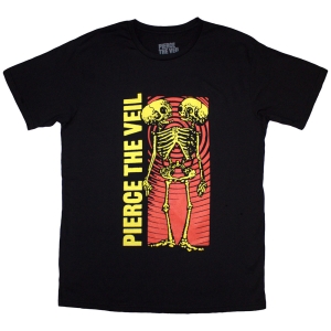 Pierce The Veil - Wavy Skeleton Uni Bl T-Shirt i gruppen MERCHANDISE / T-shirt / Pop-Rock hos Bengans Skivbutik AB (5581328r)