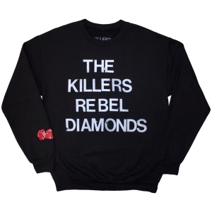 The Killers - Tour 24 Rebel Diamonds Stacked Uni Bl Sweatshirt i gruppen MERCHANDISE / Hoodies / Pop-Rock hos Bengans Skivbutik AB (5581560r)