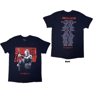 Bruce Springsteen - Tour 24 Guitar Photo Uni Navy T-Shirt i gruppen MERCHANDISE / T-shirt / Pop-Rock hos Bengans Skivbutik AB (5581577r)