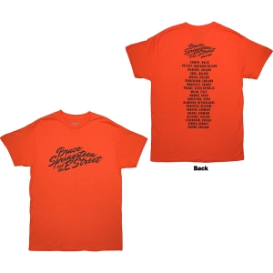 Bruce Springsteen - Tour 24 River Font Uni Orange T-Shirt i gruppen MERCHANDISE / T-shirt / Pop-Rock hos Bengans Skivbutik AB (5581578r)