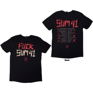 Sum 41 - Tour 24 Fuck Sum 41 Uni Bl T-Shirt i gruppen MERCHANDISE / T-shirt / Punk hos Bengans Skivbutik AB (5581582r)