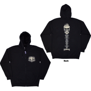 Sum 41 - Tour 24 Pocket Logo & Skull Back Uni Bl Zip Hoodie i gruppen MERCHANDISE / Hoodies / Punk hos Bengans Skivbutik AB (5581585r)