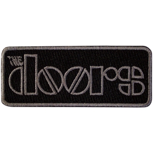 The Doors - Bordered Logo Woven Patch i gruppen MERCHANDISE / Merch / Pop-Rock hos Bengans Skivbutik AB (5581811)