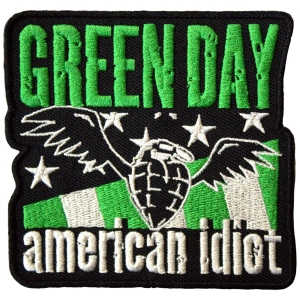 Green Day - American Idiot Wings Woven Patch i gruppen MERCHANDISE / Merch / Punk hos Bengans Skivbutik AB (5581830)