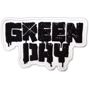 Green Day - 21St Century Breakdown B&W Logo Woven Patch i gruppen MERCHANDISE / Merch / Punk hos Bengans Skivbutik AB (5581831)