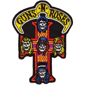 Guns N Roses - Appetite For Destruction Cross Printed Patch i gruppen MERCHANDISE / Merch / Metal hos Bengans Skivbutik AB (5581833)