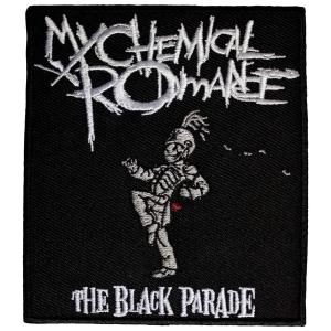 My Chemical Romance - The Black Parade Cover Woven Patch i gruppen MERCHANDISE / Merch / Pop-Rock hos Bengans Skivbutik AB (5581845)