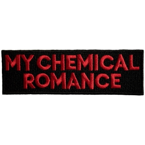 My Chemical Romance - Text Logo Woven Patch i gruppen MERCHANDISE / Merch / Pop-Rock hos Bengans Skivbutik AB (5581850)