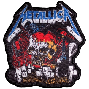 Metallica - Master Of Puppets Skull Printed Patch i gruppen MERCHANDISE / Merch / Metal hos Bengans Skivbutik AB (5581856)