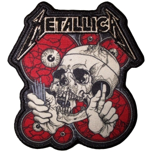 Metallica - The Shortest Straw Red Eyes Printed Patch i gruppen MERCHANDISE / Merch / Metal hos Bengans Skivbutik AB (5581858)