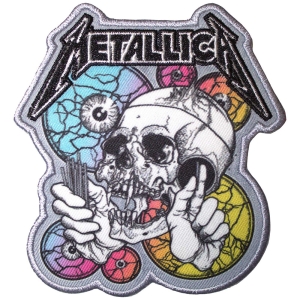 Metallica - The Shortest Straw Multicolored Eyes Printed Patch i gruppen MERCHANDISE / Merch / Metal hos Bengans Skivbutik AB (5581859)