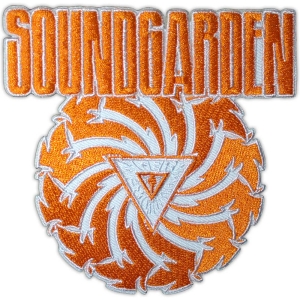 Soundgarden - Badmotorfinger Orange Wht Woven Patch i gruppen MERCHANDISE / Merch / Pop-Rock hos Bengans Skivbutik AB (5581878)