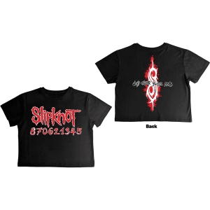 Slipknot - Don't Ever Judge Me Lady Bl Crop Top i gruppen MERCHANDISE / T-shirt / Metal hos Bengans Skivbutik AB (5581922r)