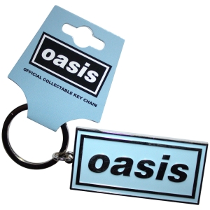 Oasis - Logo Sky Blue Keychain i gruppen MERCHANDISE / Merch / Pop-Rock hos Bengans Skivbutik AB (5581927)