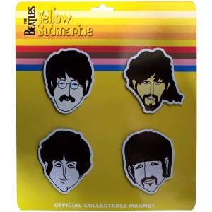 Beatles - Yellow Submarine Heads Embossed 4-Piece Magnet Set i gruppen MERCHANDISE / Merch / Pop-Rock hos Bengans Skivbutik AB (5581929)