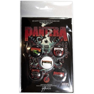 Pantera - Stay Away From Me Button Badge 5-Pack   i gruppen MERCHANDISE / Merch / Metal hos Bengans Skivbutik AB (5581973)