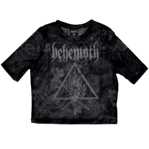 Behemoth - Furor Divinus Lady Bl Mesh Crop Top i gruppen MERCHANDISE / T-shirt / Metal hos Bengans Skivbutik AB (5583017r)