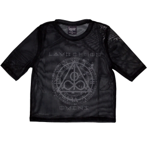 Lamb Of God - Omens Clock Lady Bl Mesh Crop Top i gruppen MERCHANDISE / T-shirt / Metal hos Bengans Skivbutik AB (5583034r)