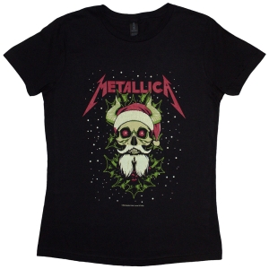 Metallica - Santa Horns Lady Bl T-Shirt i gruppen MERCHANDISE / T-shirt / Metal hos Bengans Skivbutik AB (5583037r)