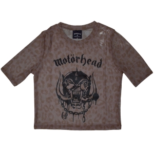 Motorhead - Warpig Lady Pink Mesh Crop Top i gruppen MERCHANDISE / T-shirt / Metal hos Bengans Skivbutik AB (5583040r)