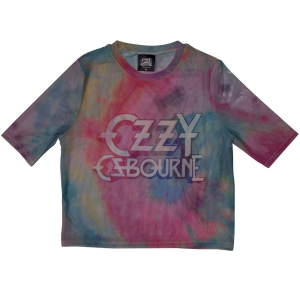 Ozzy Osbourne - Logo Lady Lht Blue Mesh Crop Top i gruppen MERCHANDISE / T-shirt / Metal hos Bengans Skivbutik AB (5583048r)