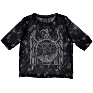 Slayer - Mono Eagle Lady Bl Mesh Crop Top i gruppen MERCHANDISE / T-shirt / Metal hos Bengans Skivbutik AB (5583050r)