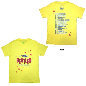 Beatles - American Tour 64 Uni Yell T-Shirt i gruppen MERCHANDISE / T-shirt / Nyheter / Pop-Rock hos Bengans Skivbutik AB (5583335r)