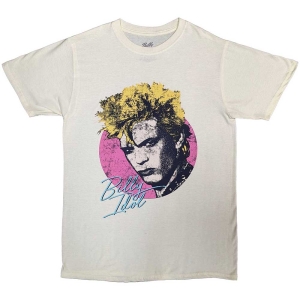 Billy Idol - Circle Illustration Uni Natrl T-Shirt i gruppen MERCHANDISE / T-shirt / Nyheter / Pop-Rock hos Bengans Skivbutik AB (5583345r)