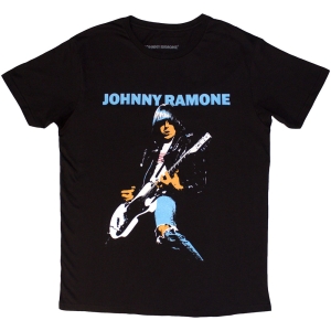 Johnny Ramone - Ripped Denim Uni Bl T-Shirt i gruppen MERCHANDISE / T-shirt / Nyheter / Punk hos Bengans Skivbutik AB (5583346r)