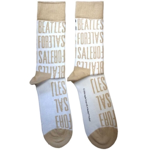 Beatles - For Sale Text Repeat Uni Wht Socks i gruppen MERCHANDISE / Merch / Pop-Rock hos Bengans Skivbutik AB (5583634)