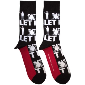 Beatles - Let It Be Silhouettes Repeat Uni Bl Socks i gruppen MERCHANDISE / Merch / Pop-Rock hos Bengans Skivbutik AB (5583638)