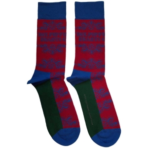 Beatles - Sgt Pepper Text Outlines Uni Red Socks i gruppen MERCHANDISE / Merch / Pop-Rock hos Bengans Skivbutik AB (5583642)