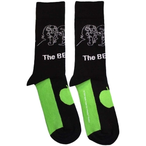 Beatles - White Album Faces Outlines & Apple Uni Bl Socks i gruppen MERCHANDISE / Merch / Pop-Rock hos Bengans Skivbutik AB (5583644)