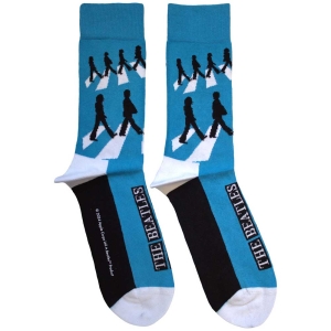 Beatles - Abbey Road Silhouettes Repeat Uni Blue Socks i gruppen MERCHANDISE / Merch / Pop-Rock hos Bengans Skivbutik AB (5583650)