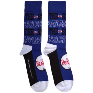 Beatles - Budokan Poster & Drum Logo Uni Blue Socks i gruppen MERCHANDISE / Merch / Pop-Rock hos Bengans Skivbutik AB (5583652)