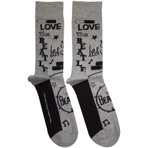 Beatles - Cavern Uni Grey Socks i gruppen MERCHANDISE / Merch / Pop-Rock hos Bengans Skivbutik AB (5583654)