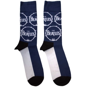 Beatles - Drum Logo Repeat Uni Navy Socks i gruppen MERCHANDISE / Merch / Pop-Rock hos Bengans Skivbutik AB (5583655)