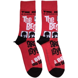 Beatles - A Hard Day's Night Uni Red Socks i gruppen MERCHANDISE / Merch / Pop-Rock hos Bengans Skivbutik AB (5583657)