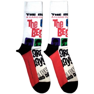 Beatles - A Hard Day's Night Colours Uni Wht Socks i gruppen MERCHANDISE / Merch / Pop-Rock hos Bengans Skivbutik AB (5583658)