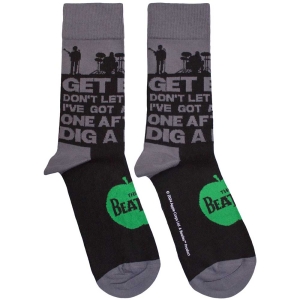 Beatles - Rooftop Silhouettes & Apple Uni Bl Socks i gruppen MERCHANDISE / Merch / Pop-Rock hos Bengans Skivbutik AB (5583664)