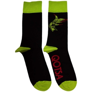 Queens Of The Stone Age - Green Hands Uni Bl Socks i gruppen MERCHANDISE / Merch / Metal hos Bengans Skivbutik AB (5583684)