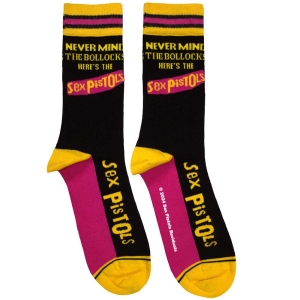 Sex Pistols - Nmtb Stripes Uni Bl Socks i gruppen MERCHANDISE / Merch / Punk hos Bengans Skivbutik AB (5583689)